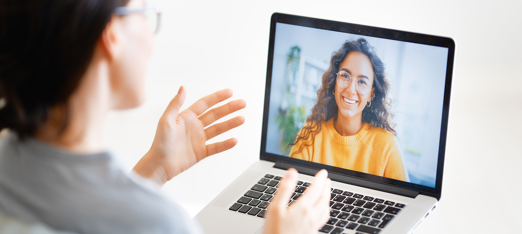 Careers in Service Victoria Service Victoria image of person having online interview