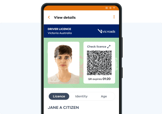 Digital Driver Licence with QR Code